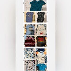 13-piece Baby Boy 18m Clothing Bundle-Carter’s, Cat & Jack & More- onesies, tees